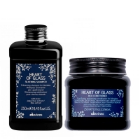 Набор Davines Heart Of Glass DUO шампунь и кондиционер по уходу за блондом с антижелтым пигментом, 2х250 мл