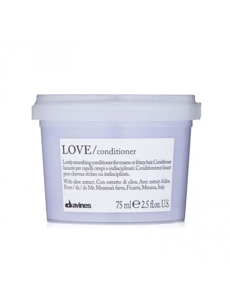 Кондиционер Davines Love Lovely Smoothing Conditioner разглаживающий, 75 мл