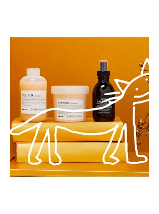 Подарочный набор Davines Nounou Kit для питания и уплотнения волос