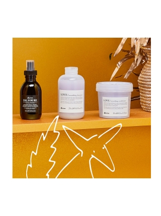 Подарочный набор Davines Love Smooth Kit для разглаживания волос, 250/250/135 мл