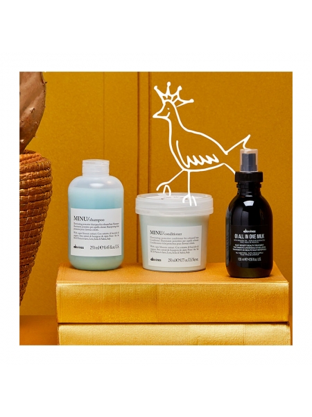 Подарочный набор Davines Minu Kit для окрашенных волос, 250/250/135 мл