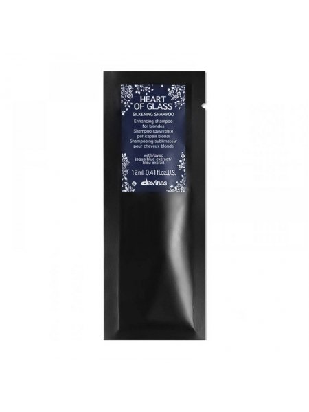 Шампунь Davines Heart Of Glass Silkening Shampoo для блонда, 12 мл (саше)