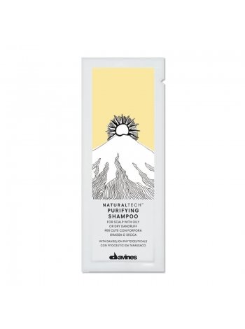 Очищающий шампунь против перхоти Davines NaturalTech Purifying Shampoo, 12 мл (саше)