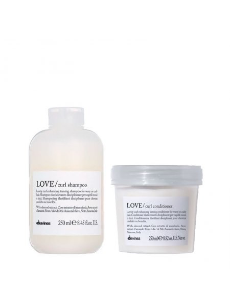 Набор Davines LOVE Curl шампунь и кондиционер для вьющихся волос, 2х250 мл