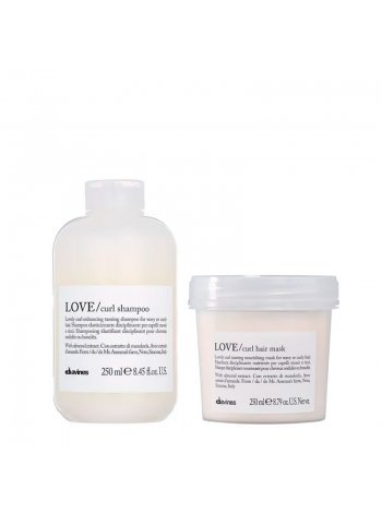 Набір Davines LOVE Curl шампунь і маска для кучерявого волосся, 2х250 мл