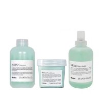 Набір Davines Melu TRIO шампунь, кондиціонер та термозахисний спрей для запобігання ламкості волосся, 3х250 мл