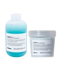 Набор Davines Minu DUO шампунь и кондиционер для сохранения цвета окрашенных волос, 2х250 мл