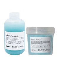 Набір Davines Minu DUO шампунь та маска для збереження кольору фарбованого волосся, 2х250 мл