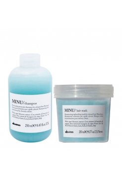 Набір Davines Minu DUO шампунь та маска для збереження кольору фарбованого волосся, 2х250 мл