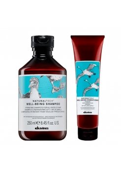 Набір Davines DUO Natural Tech Well-Being шампунь та кондиціонер для зволоження волосся, 250/150 мл