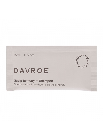 Заспокійливий шампунь DAVROE Scalp Remedy Shampoo для догляду за шкірою голови, пробник саше 15 мл