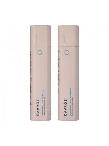 Набор Davroe DUO Smooth Senses Anti-Frizz шампунь и кондиционер для пористых и сухих волос, 2х325 мл