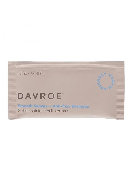 Разглаживающий шампунь Davroe Smooth Senses Anti-Frizz Shampoo для пористых и сухих волос, пробник 15 мл
