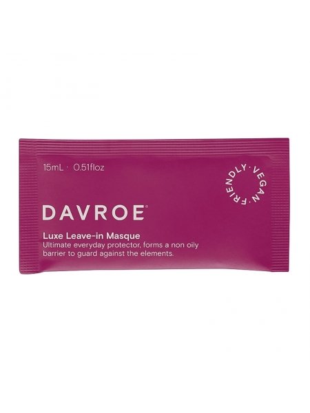 Несмываемая маска Davroe Luxe Leave-In Masque для защиты окрашенных волос, пробник 15 мл