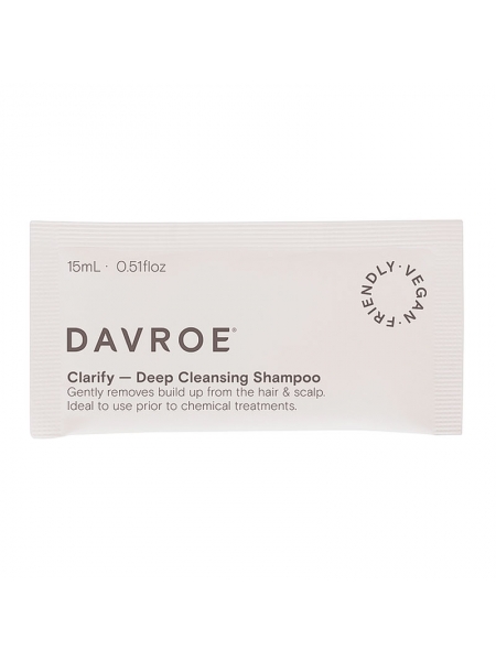 Шампунь Davroe Clarify Deep Cleansing Shampoo для глибокого очищення волосся, пробник 15 мл