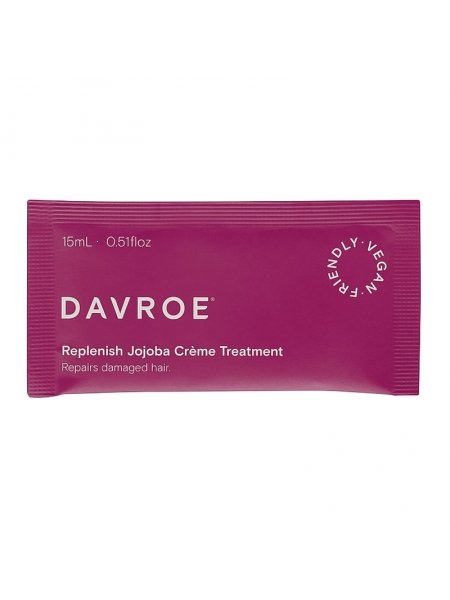 Восстанавливающий крем Davroe Replenish Jojoba Crème treatment для сухих и поврежденных волос, пробник 15 мл