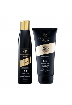 Набор DSD 4.1/4.2 Dixidox de Luxe Triple Action шампунь и кондиционер против выпадения волос, 2x200 мл