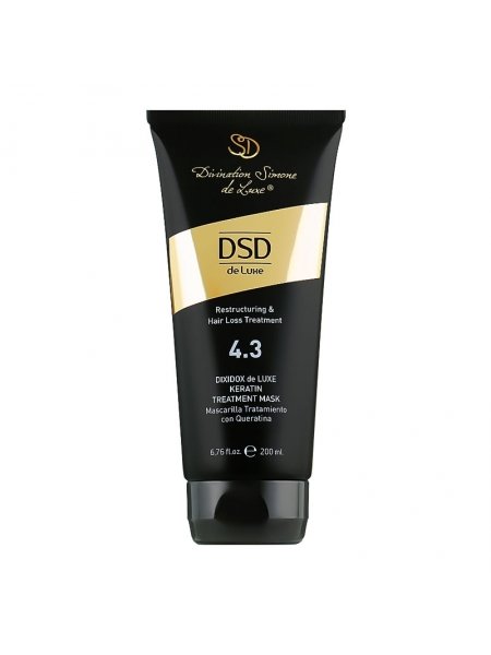 Восстанавливающая маска с кератином DSD 4.3 Dixidox DeLuxe Keratin Treatment для стимуляции роста волос, 200 мл