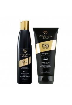 Набір DSD 4.1/4.3 Dixidox de Luxe Keratin Treatment шампунь і маска проти випадіння волосся, 2x200 мл