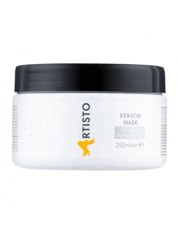 Маска Elea Professional Artisto Keratin Mask з кератином для відновлення пошкодженого волосся, 250 мл