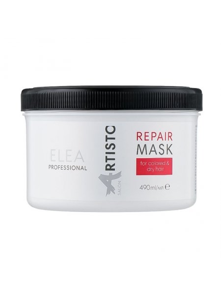 Восстанавливающая маска Elea Professional Artisto Salon Repair Mask для окрашенных и сухих волос, 490 мл