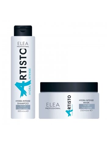 Набір Elea Artisto Hydra Intense DUO шампунь і маска для зволоження сухого волосся, 300/250 мл