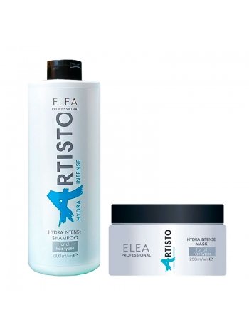 Набір Elea Artisto Hydra Intense DUO шампунь і маска для зволоження сухого волосся, 1000/250 мл