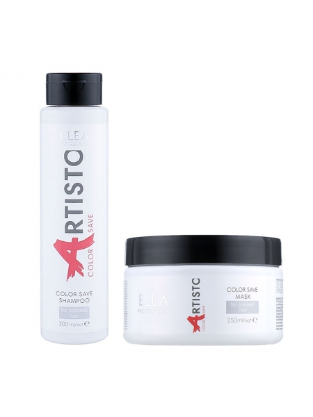Набор Elea Professional Artisto Color Save DUO шампунь и маска для окрашенных волос, 300/250 мл