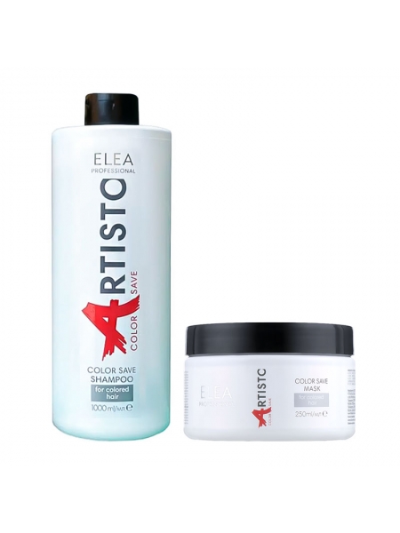 Набор Elea Professional Artisto Color Save DUO шампунь и маска для окрашенных волос, 1000/250 мл
