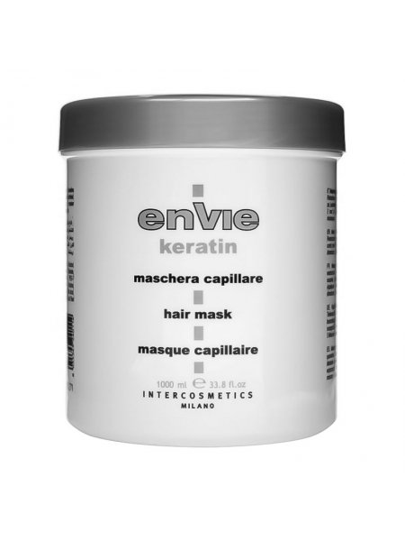 Капиллярная маска Envie Luxury Keratin Mask с кератином для поврежденных волос (EN450), 1000 мл (заводская)