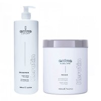 Набір Envie Luxury Keratin шампунь та маска для пошкодженого волосся з кератином (EN451/EN450) 2х200 г (розлив)