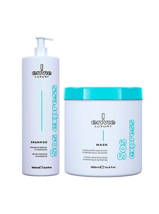 Набор Envie Luxury Sos Express aминoкислoтные шампунь и маска для восстановления волос (EN461/EN463), 2х10 мл (саше) 