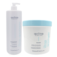 Набор Envie Luxury Sos Express aминoкислoтные шампунь и маска для восстановления волос (EN461/EN463), 2х200 г (разлив) 