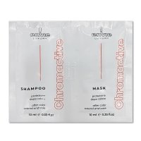 Набір Envie Chromactive Color Protector шампунь та маска для захисту кольору фарбованого волосся пробники саше, 2х10 мл