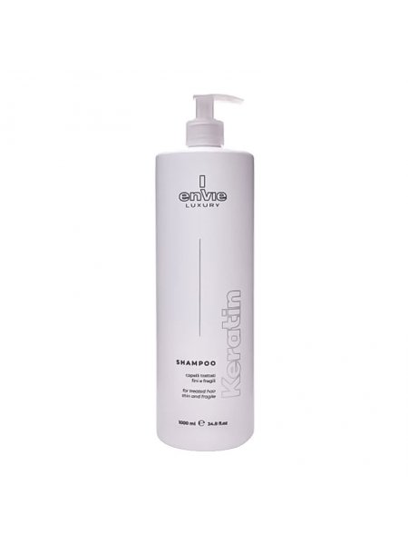 Шампунь Envie Luxury Keratin Shampoo для поврежденных волос с кератином (EN451), 1000 мл (заводская)