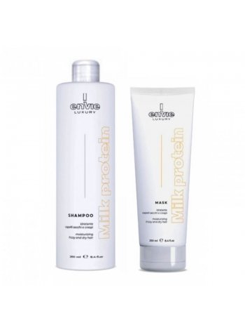 Набір Envie Luxury Milk шампунь та маска з молочними протеїнами та кислим Ph (EN425/EN427), 2х250 мл (заводські)