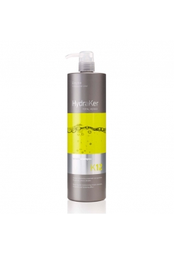 Кератиновий шампунь Erayba HydraKer K12 Keratin Shampoo безсульфатний для зволоження та відновлення волосся, 1000 мл