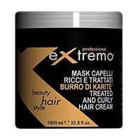 Маска Extremo Treated and Curly Hair Cream для пошкодженого та кучерявого волосся з олією каріте (EX409)