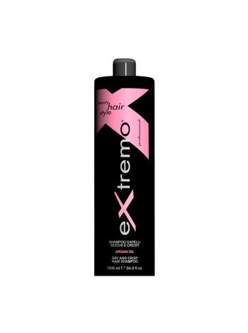 Шампунь Extremo Dry and Crisp Hair Shampoo для сухого і пошкодженого волосся з аргановою олією (EX404), 1000 мл (заводська)
