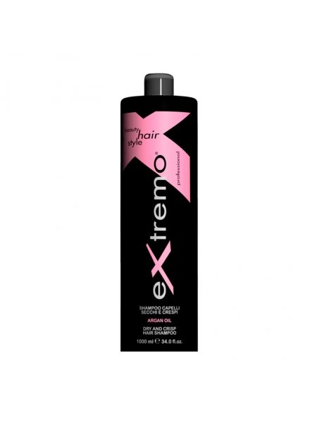 Шампунь Extremo Dry and Crisp Hair Shampoo для сухих и поврежденных волос с аргановым маслом (EX404), 1000 мл (заводская)