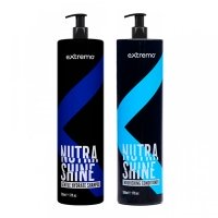 Набір Extremo Nutra Shine шампунь і кондиціонер для делікатного очищення та живлення волосся (EX240/EX241), 2х300 г (розлив)