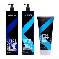 Набор Extremo Nutra Shine шампунь, кондиционер, крем для деликатного очищения и питания волос (EX240/EX241/EX242) 500/500/200 мл