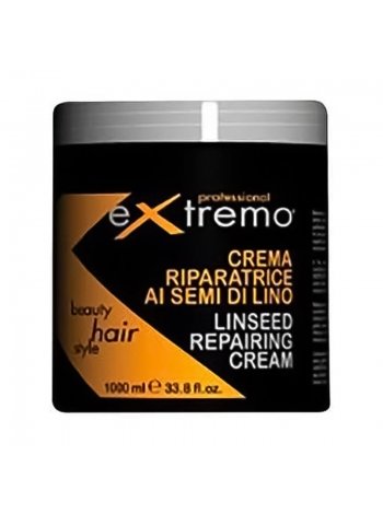 Восстанавливающая маска для волос с льняным маслом Extremo Linseed Repairing Cream (EX400), 1000 мл (заводская)