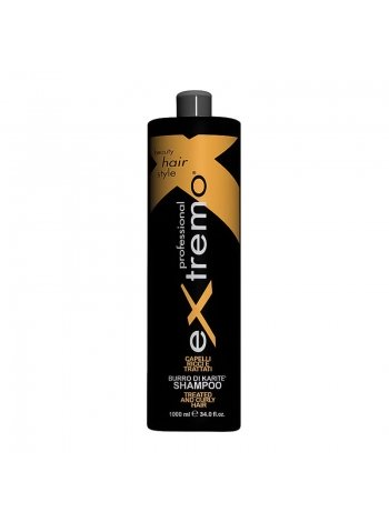 Шампунь Extremo Treated and Curly Hair Shampoo для поврежденных и вьющихся волос (EX411), 1000 мл (заводская)