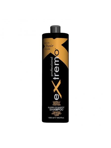 Шампунь Extremo Treated and Curly Hair Shampoo для поврежденных и вьющихся волос (EX411), 1000 мл (заводская)