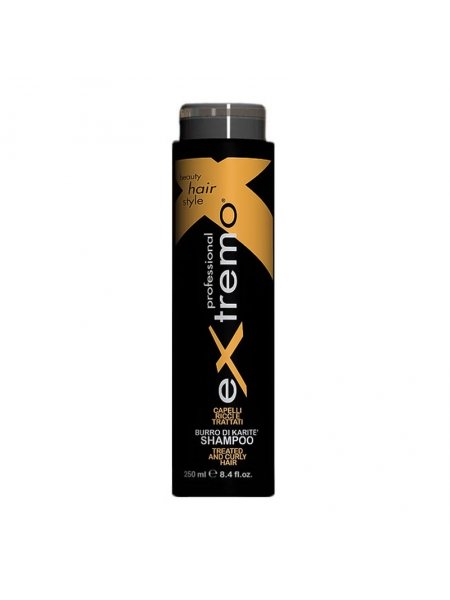 Шампунь Extremo Treated and Curly Hair Shampoo для поврежденных и вьющихся волос (EX412), 250 мл (заводская)