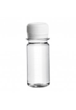 Флакон/баночка с крышечкой для разлива жидких косметических средств горловина 28 мм пластиковый прозрачный № 3 (30 мл)