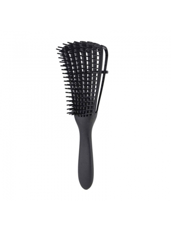 Расчёска с регулировкой щетины для вьющихся и курчавых волос Flexi Detangling Brush черная