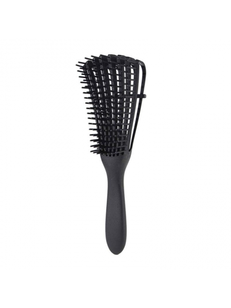 Расчёска с регулировкой щетины для вьющихся и курчавых волос Flexi Detangling Brush черная