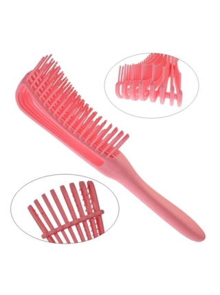 Гребінець з регулюванням щетини для кучерявого волосся Flexi Detangling Brush рожевий